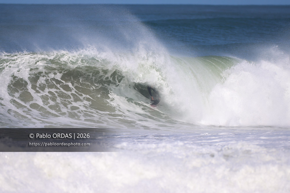 Lucas Espil, pendant la session du 1er mars 2026 à Anglet, France (Photo Pablo ORDAS)