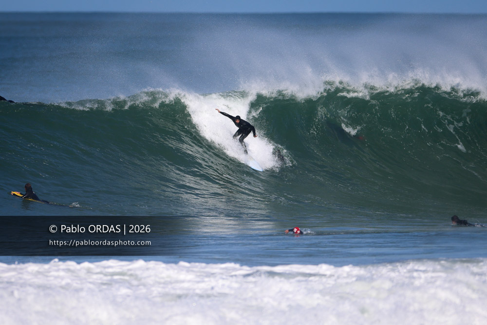 Anthony Artola, pendant la session du 1er mars 2026 à Anglet, France (Photo Pablo ORDAS)