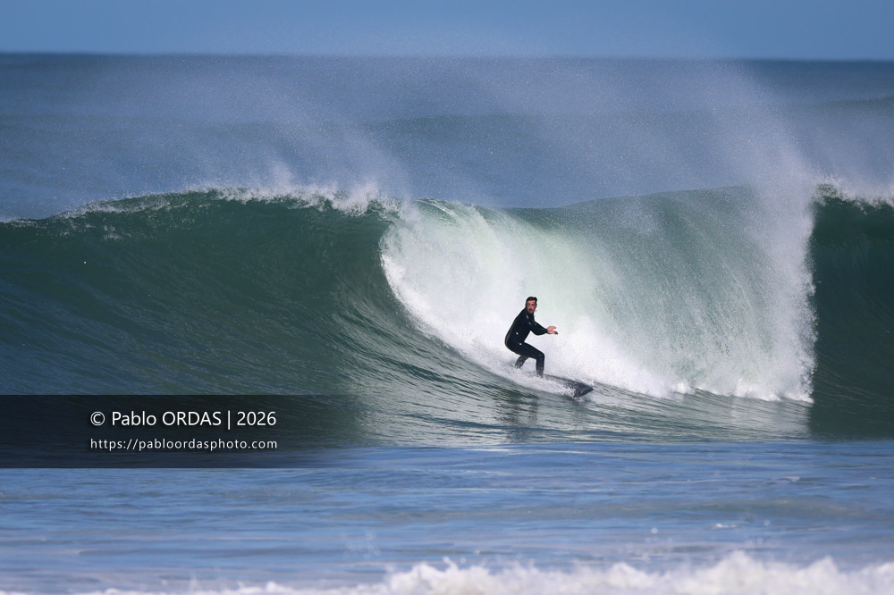 Lucas Espil, pendant la session du 1er mars 2026 à Anglet, France (Photo Pablo ORDAS)