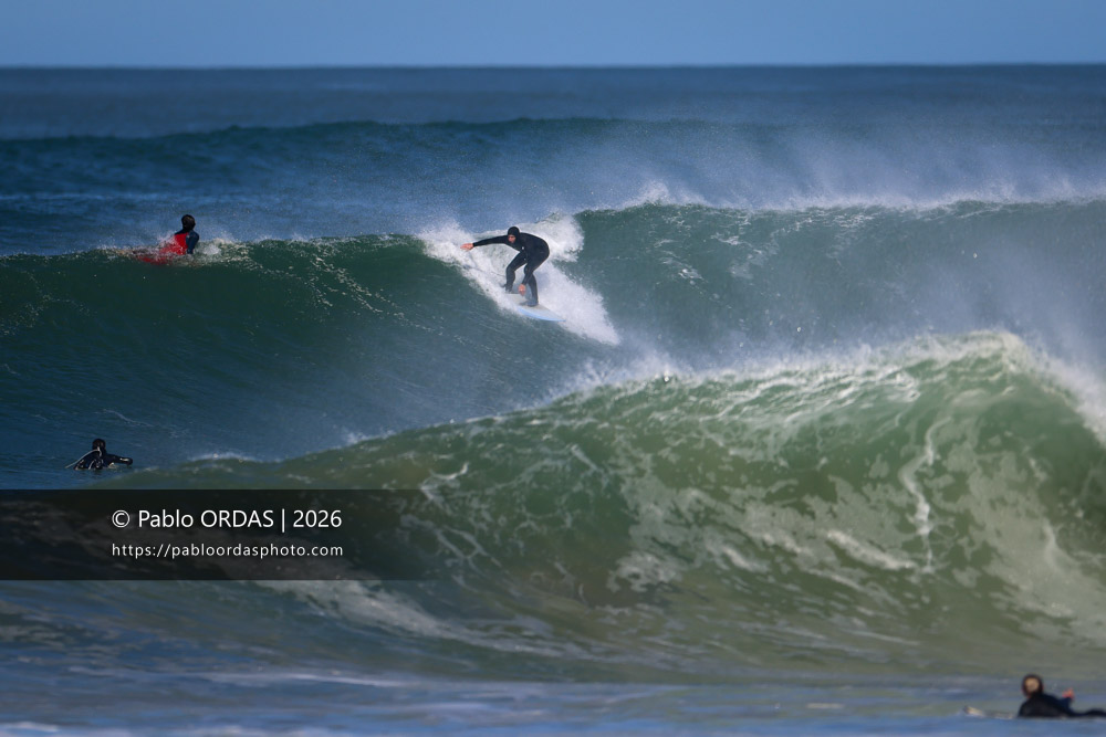 Anthony Artola, pendant la session du 1er mars 2026 à Anglet, France (Photo Pablo ORDAS)