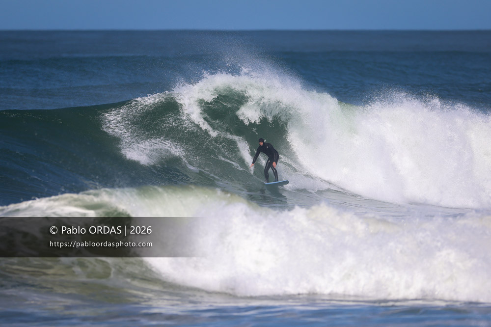 Anthony Artola, pendant la session du 1er mars 2026 à Anglet, France (Photo Pablo ORDAS)