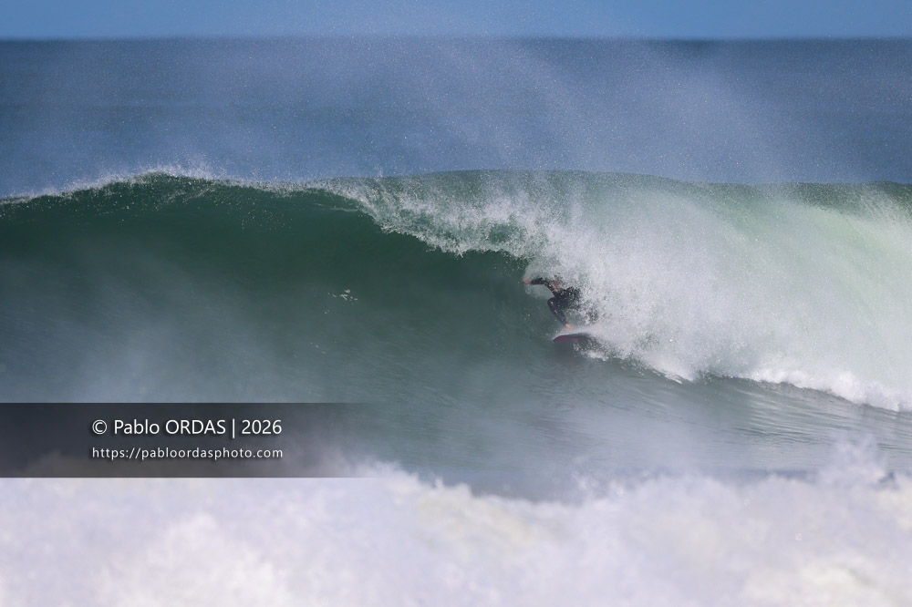 Lucas Espil, pendant la session du 1er mars 2026 à Anglet, France (Photo Pablo ORDAS)