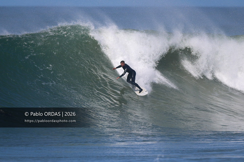 Tom Juniver, pendant la session du 1er mars 2026 à Anglet, France (Photo Pablo ORDAS)