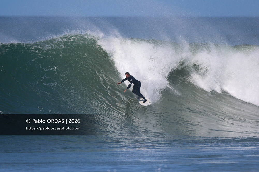 Tom Juniver, pendant la session du 1er mars 2026 à Anglet, France (Photo Pablo ORDAS)