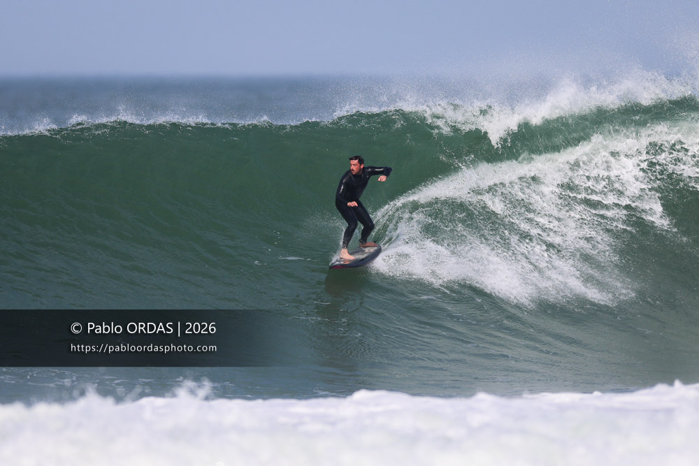 Lucas Espil, pendant la session du 2 mars 2026 à Anglet, France (Photo Pablo ORDAS)