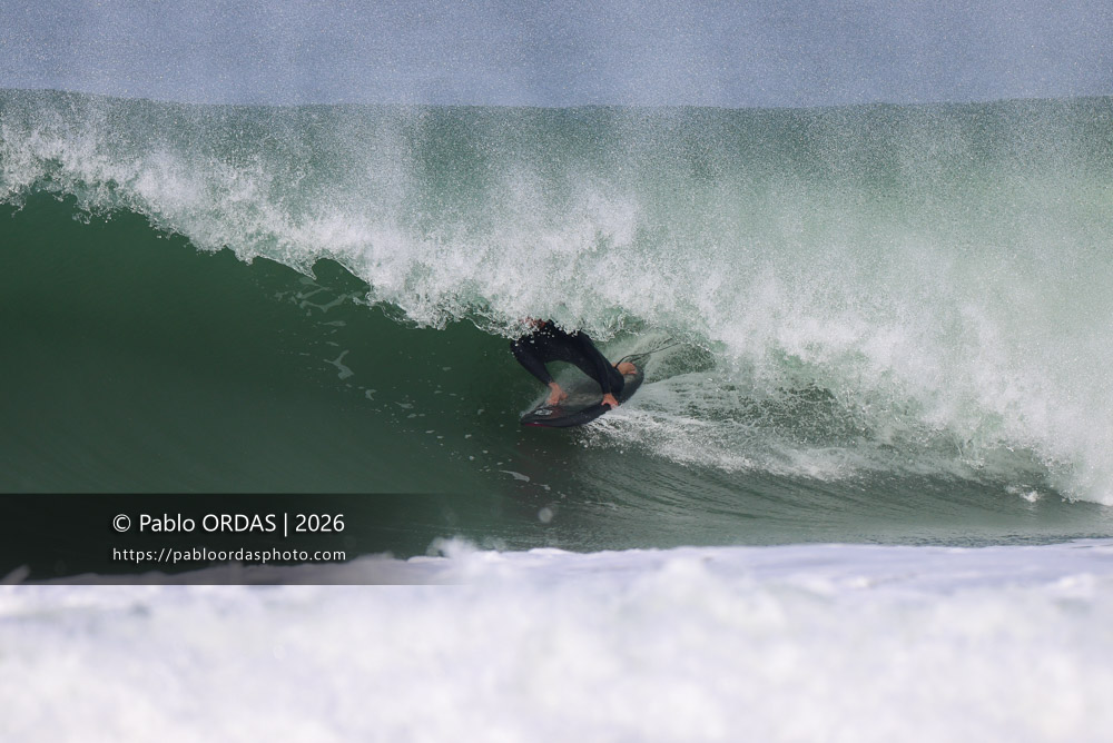 Lucas Espil, pendant la session du 2 mars 2026 à Anglet, France (Photo Pablo ORDAS)