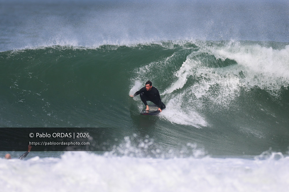 Lucas Espil, pendant la session du 2 mars 2026 à Anglet, France (Photo Pablo ORDAS)