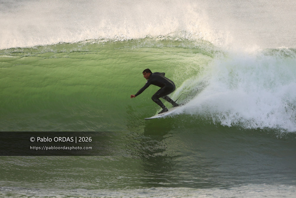 Tom Juniver, pendant la session du 2 mars 2026 à Anglet, France (Photo Pablo ORDAS)