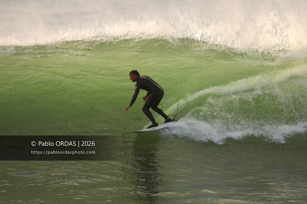 Tom Juniver, pendant la session du 2 mars 2026 à Anglet, France (Photo Pablo ORDAS)