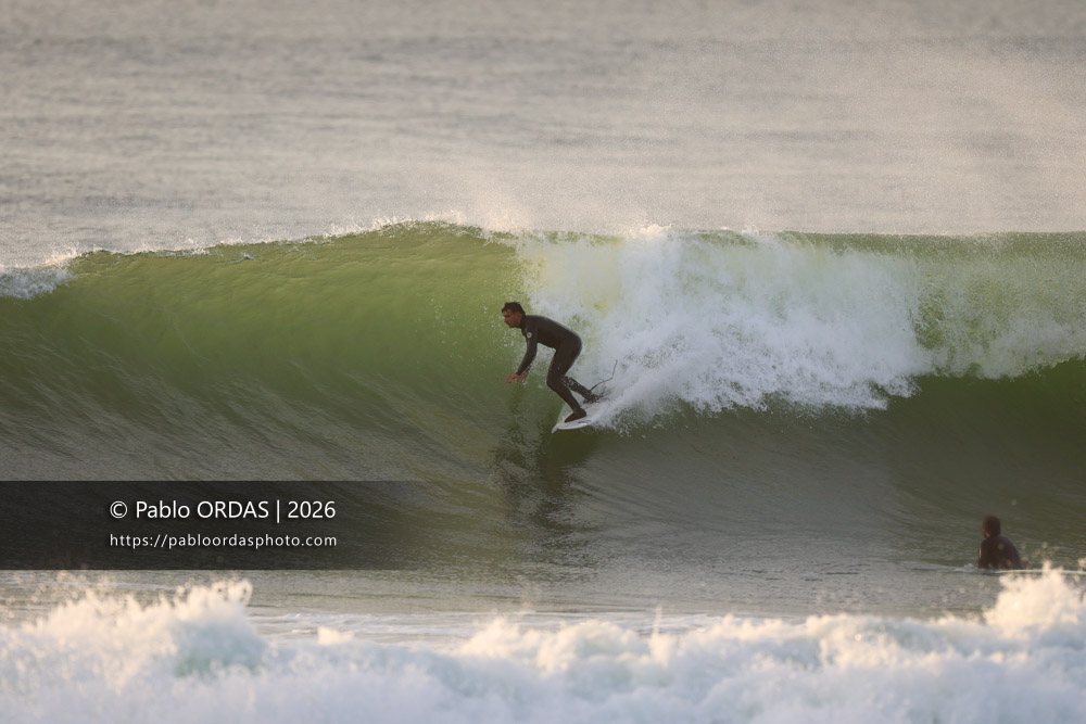 Tom Juniver, pendant la session du 2 mars 2026 à Anglet, France (Photo Pablo ORDAS)