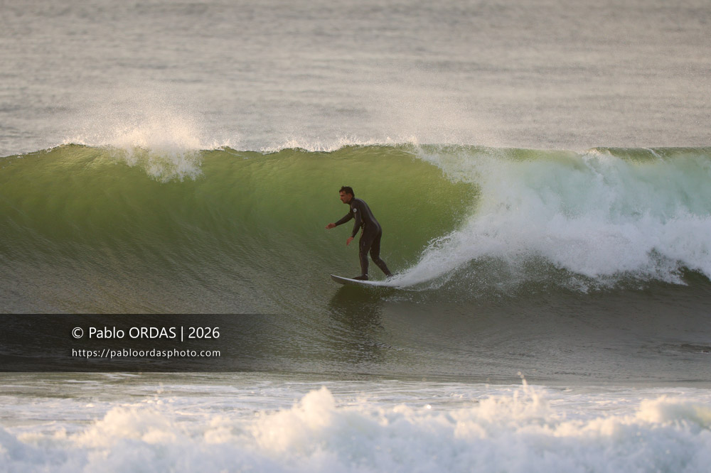 Tom Juniver, pendant la session du 2 mars 2026 à Anglet, France (Photo Pablo ORDAS)