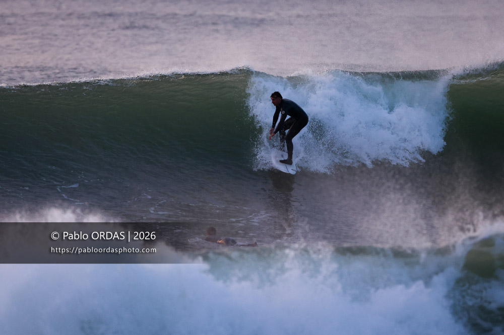 Tom Juniver, pendant la session du 2 mars 2026 à Anglet, France (Photo Pablo ORDAS)