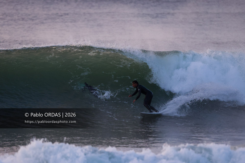 Tom Juniver, pendant la session du 2 mars 2026 à Anglet, France (Photo Pablo ORDAS)