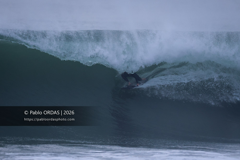 Lucas Espil, pendant la session du 3 mars 2026 à Anglet, France (Photo Pablo ORDAS)