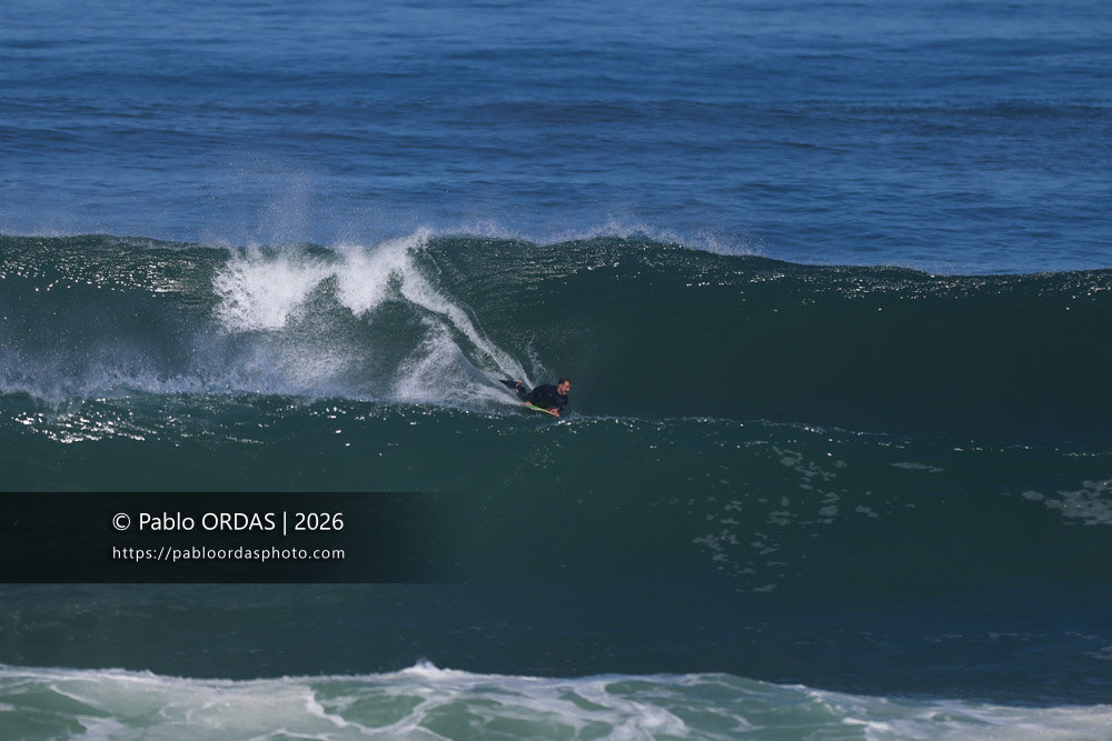 Thibaud Bergé, pendant la session du 6 avril 2026 à Anglet, France (Photo Pablo ORDAS)