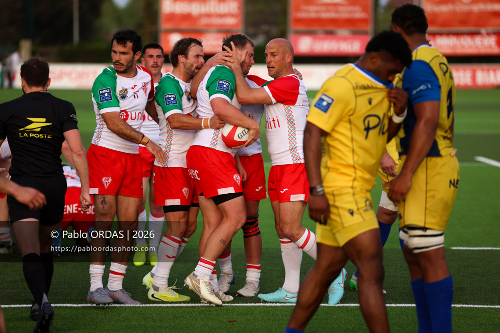 Clément Martinez, lors du match de Pro D2 entre le Biarritz olympique et Nevers, le 10 avril 2026 au stade Aguiléra de Biarritz, France (Photo Pablo ORDAS)