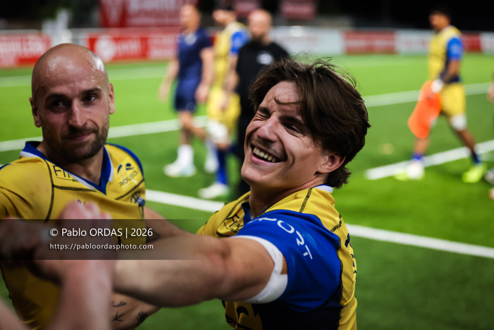 Gabin Rocher, lors du match de Pro D2 entre le Biarritz olympique et Nevers, le 10 avril 2026 au stade Aguiléra de Biarritz, France (Photo Pablo ORDAS)