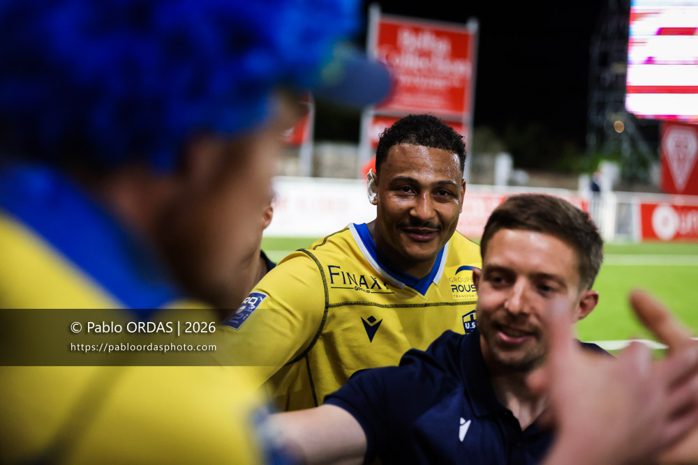 Charlie Francoz, lors du match de Pro D2 entre le Biarritz olympique et Nevers, le 10 avril 2026 au stade Aguiléra de Biarritz, France (Photo Pablo ORDAS)