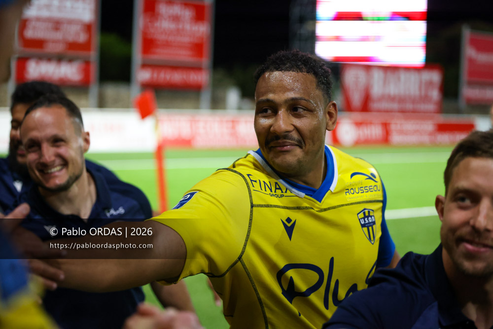 Charlie Francoz, lors du match de Pro D2 entre le Biarritz olympique et Nevers, le 10 avril 2026 au stade Aguiléra de Biarritz, France (Photo Pablo ORDAS)