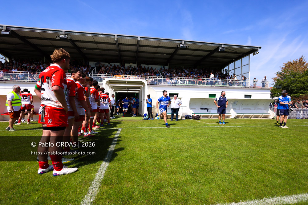 Rafael Imatte, lors du match de Nationale 2 entre l'Anglet olympique et Mauléon, le 19 avril 2026 au stade Saint-Jean d'Anglet, France (Photo Pablo ORDAS)