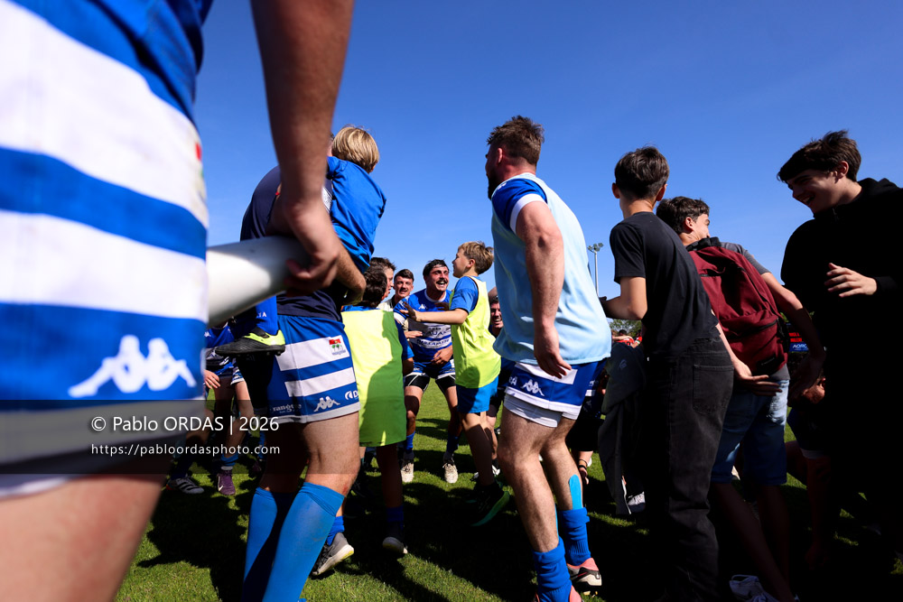 Iban Tsouladzé, lors du match de Nationale 2 entre l'Anglet olympique et Mauléon, le 19 avril 2026 au stade Saint-Jean d'Anglet, France (Photo Pablo ORDAS)