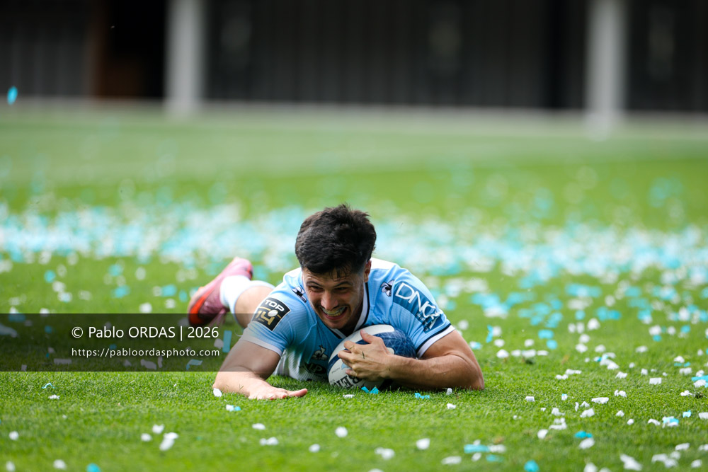 Yohan Orabé, lors du match de Top 14 entre l'Aviron bayonnais et la Section paloise, le 18 avril 2026 au stade Jean Dauger de Bayonne, France (Photo Pablo ORDAS)