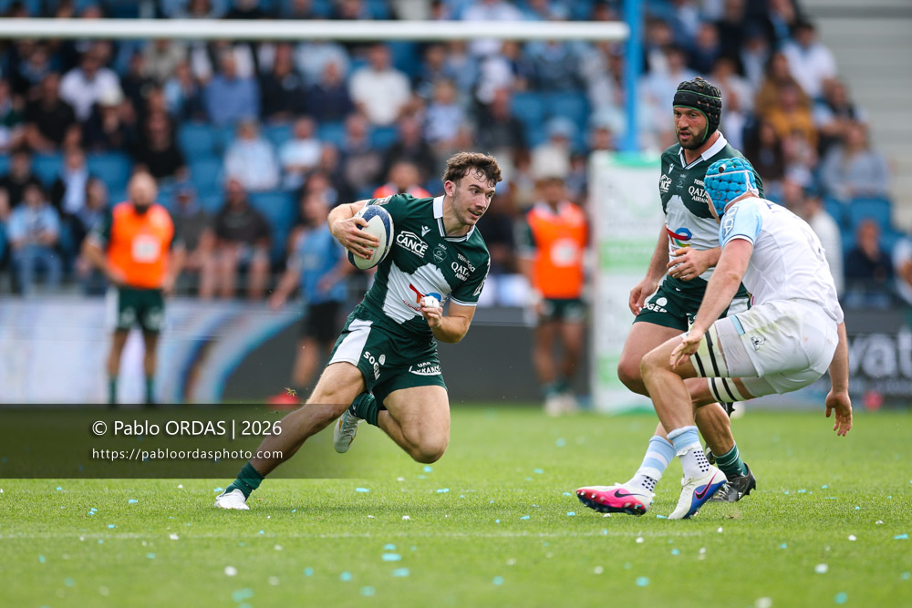 Fabien Brau-Boirie, lors du match de Top 14 entre l'Aviron bayonnais et la Section paloise, le 18 avril 2026 au stade Jean Dauger de Bayonne, France (Photo Pablo ORDAS)