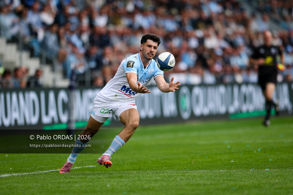 Yohan Orabé, lors du match de Top 14 entre l'Aviron bayonnais et la Section paloise, le 18 avril 2026 au stade Jean Dauger de Bayonne, France (Photo Pablo ORDAS)
