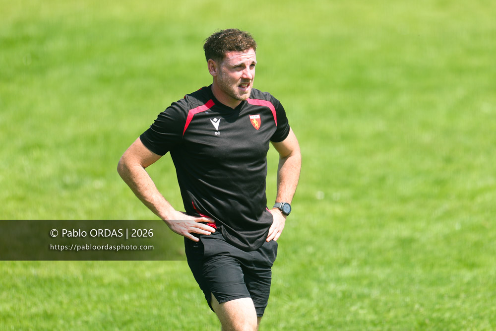 Guillaume Camps, lors du match de Nationale 2 entre l'Anglet olympique et Mauléon, le 19 avril 2026 au stade Saint-Jean d'Anglet, France (Photo Pablo ORDAS)