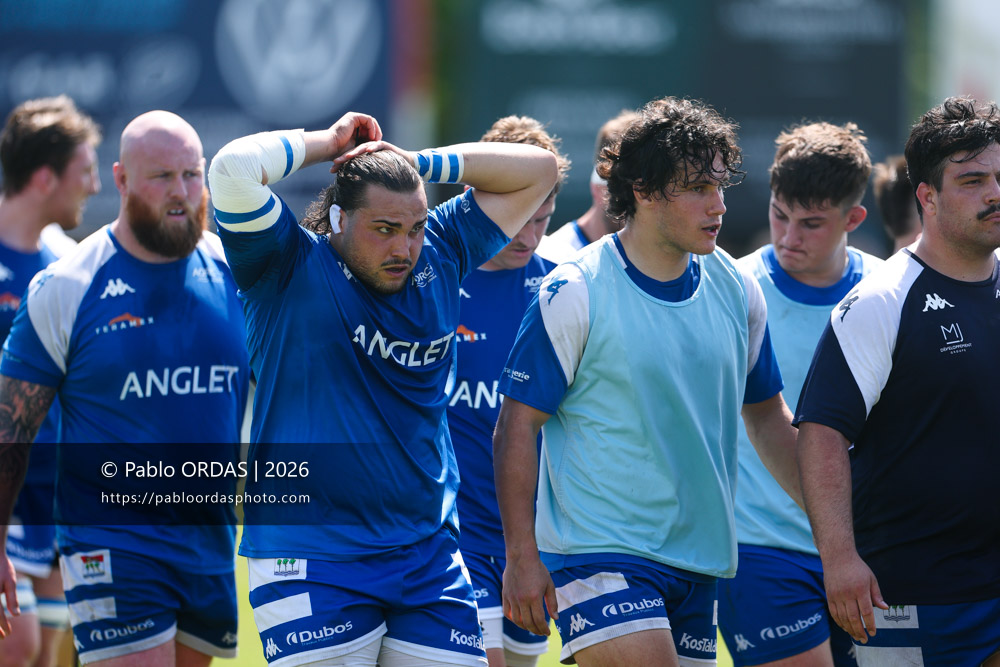 Paul-André Garaudelle, lors du match de Nationale 2 entre l'Anglet olympique et Mauléon, le 19 avril 2026 au stade Saint-Jean d'Anglet, France (Photo Pablo ORDAS)