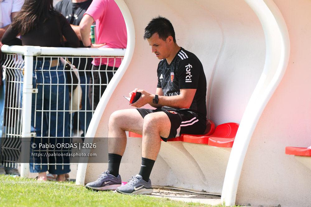 Nicolas Labaigs, lors du match de Nationale 2 entre l'Anglet olympique et Mauléon, le 19 avril 2026 au stade Saint-Jean d'Anglet, France (Photo Pablo ORDAS)