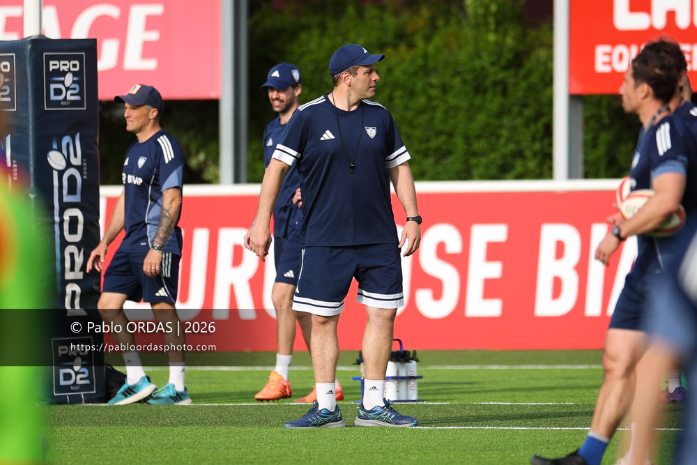 Juan Pablo Orlandi, lors du match de Pro D2 entre le Biarritz olympique et Colomiers, le 24 avril 2026 au stade Aguiléra de Biarritz, France (Photo Pablo ORDAS)