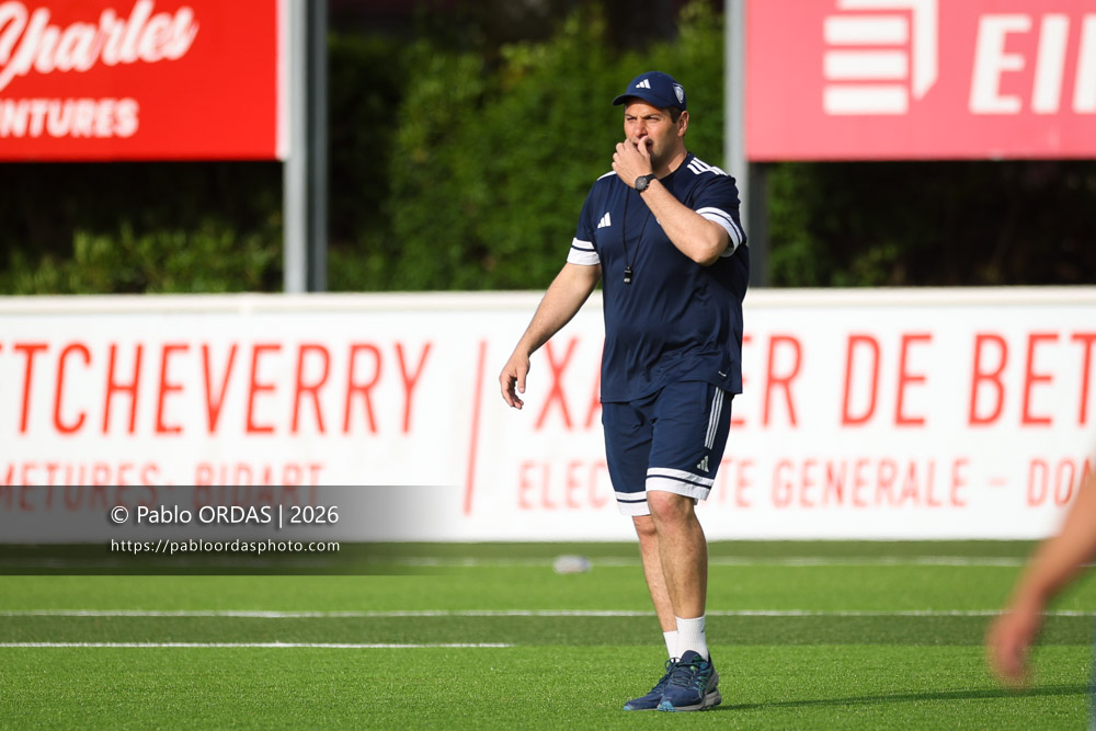Juan Pablo Orlandi, lors du match de Pro D2 entre le Biarritz olympique et Colomiers, le 24 avril 2026 au stade Aguiléra de Biarritz, France (Photo Pablo ORDAS)
