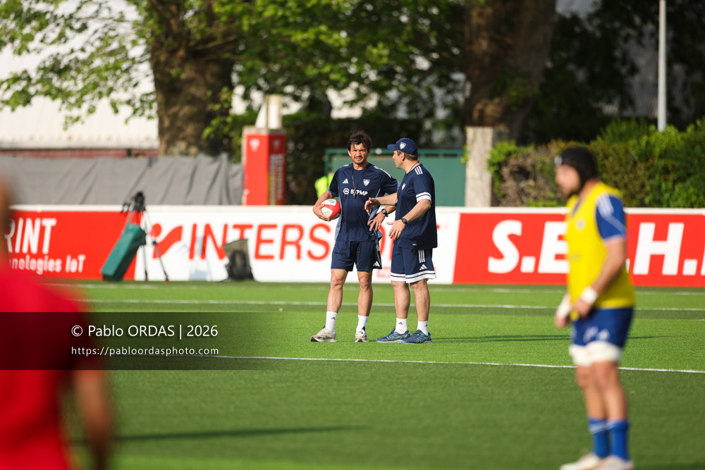 Aurélien Béco, lors du match de Pro D2 entre le Biarritz olympique et Colomiers, le 24 avril 2026 au stade Aguiléra de Biarritz, France (Photo Pablo ORDAS)