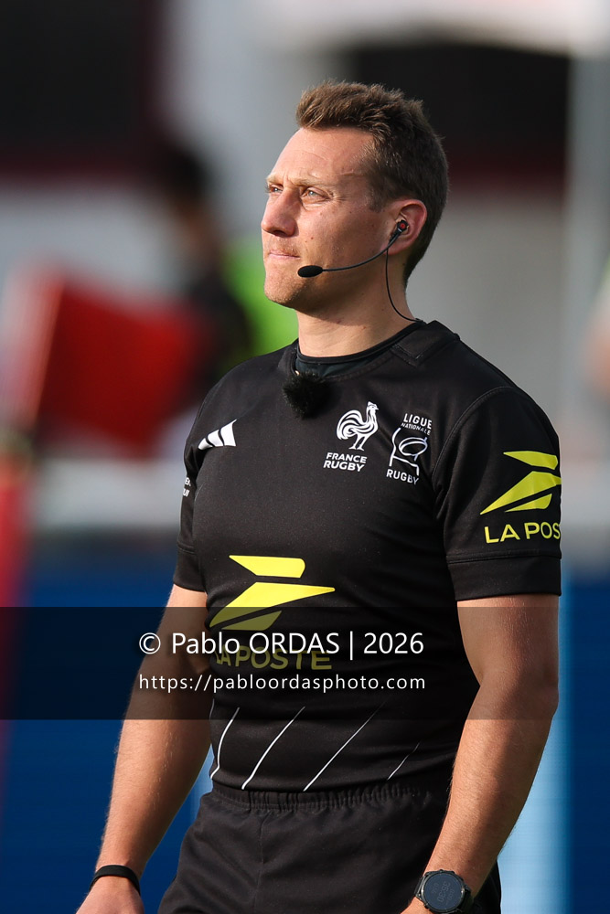 Kévin Bralley, lors du match de Pro D2 entre le Biarritz olympique et Colomiers, le 24 avril 2026 au stade Aguiléra de Biarritz, France (Photo Pablo ORDAS)