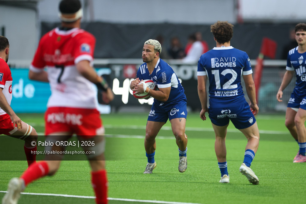 Alexandre Borie, lors du match de Pro D2 entre le Biarritz olympique et Colomiers, le 24 avril 2026 au stade Aguiléra de Biarritz, France (Photo Pablo ORDAS)
