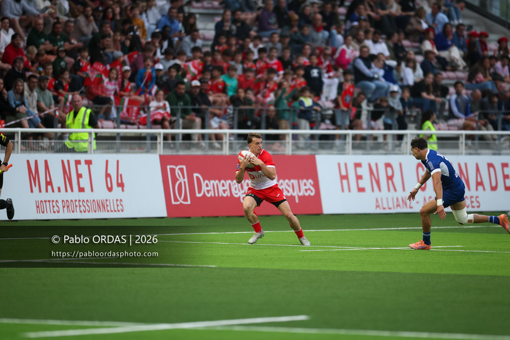 Nicolas Elissondo, lors du match de Pro D2 entre le Biarritz olympique et Colomiers, le 24 avril 2026 au stade Aguiléra de Biarritz, France (Photo Pablo ORDAS)