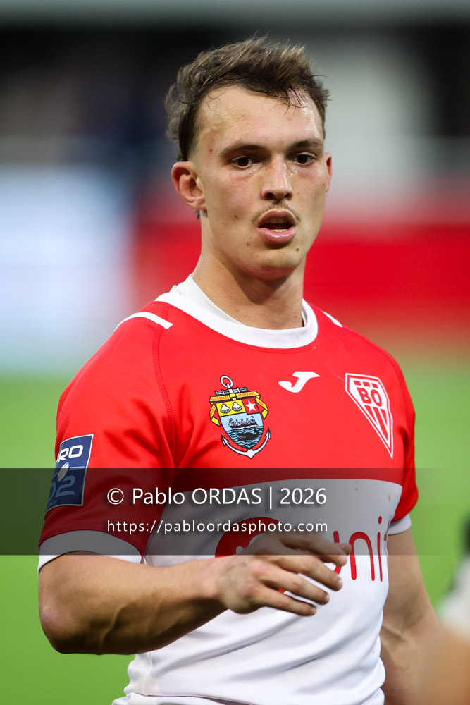 Nicolas Elissondo, lors du match de Pro D2 entre le Biarritz olympique et Colomiers, le 24 avril 2026 au stade Aguiléra de Biarritz, France (Photo Pablo ORDAS)