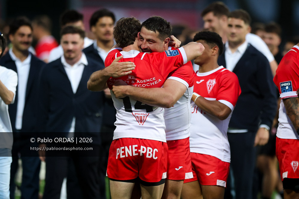 Hugo Pirlet, lors du match de Pro D2 entre le Biarritz olympique et Colomiers, le 24 avril 2026 au stade Aguiléra de Biarritz, France (Photo Pablo ORDAS)