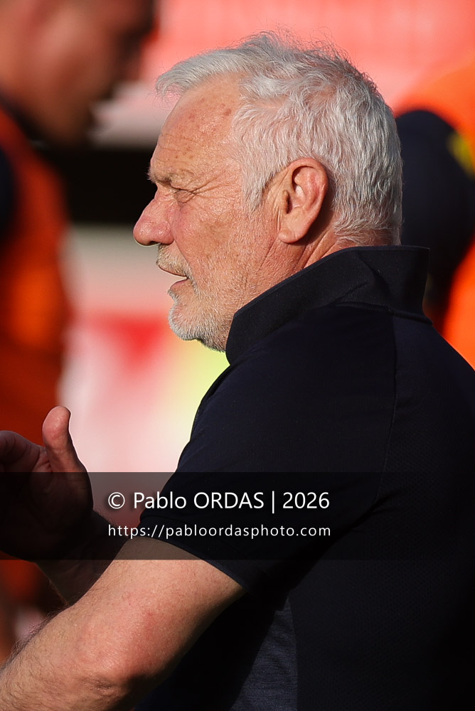 Xavier Péméja, lors du match de Pro D2 entre le Biarritz olympique et Nevers, le 10 avril 2026 au stade Aguiléra de Biarritz, France (Photo Pablo ORDAS)