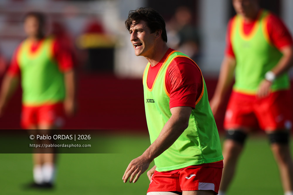 Tom Hendrickson, lors du match de Pro D2 entre le Biarritz olympique et Nevers, le 10 avril 2026 au stade Aguiléra de Biarritz, France (Photo Pablo ORDAS)