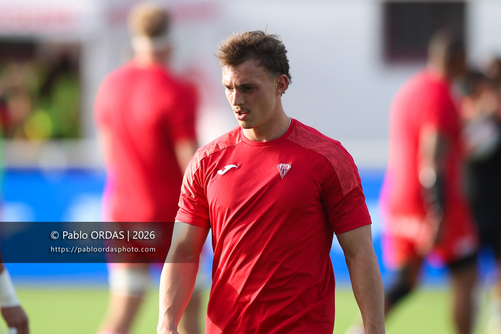 Nicolas Elissondo, lors du match de Pro D2 entre le Biarritz olympique et Nevers, le 10 avril 2026 au stade Aguiléra de Biarritz, France (Photo Pablo ORDAS)