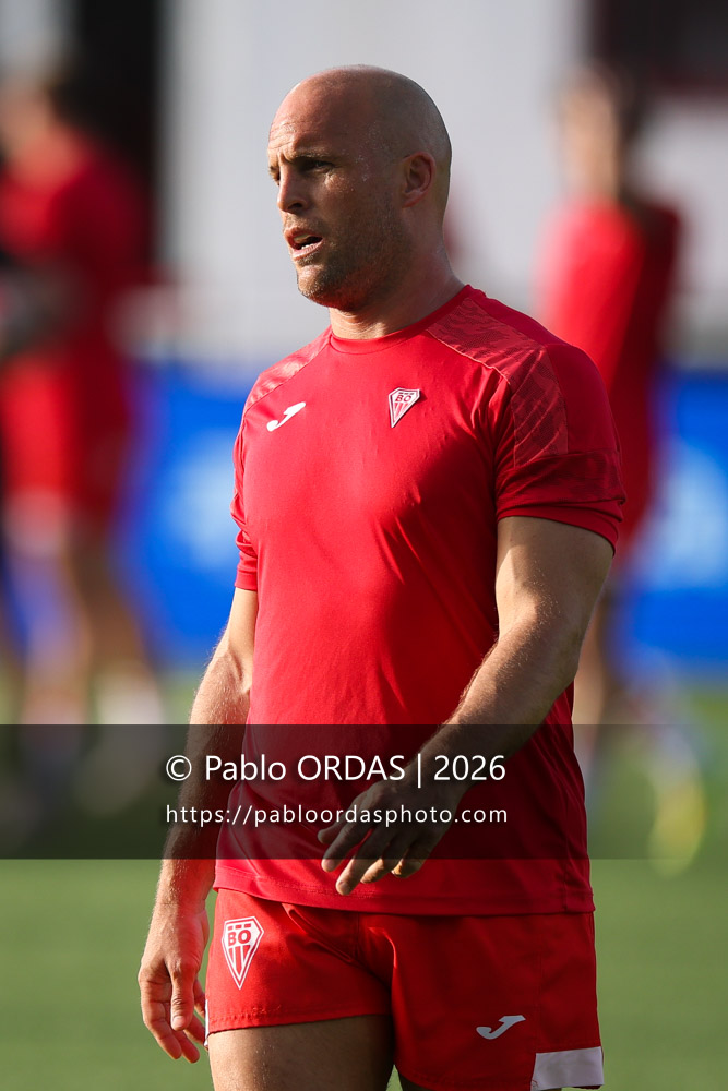 Mathieu Acebes, lors du match de Pro D2 entre le Biarritz olympique et Nevers, le 10 avril 2026 au stade Aguiléra de Biarritz, France (Photo Pablo ORDAS)