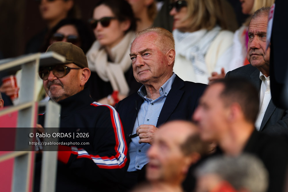 Patrick Arrosteguy, lors du match de Pro D2 entre le Biarritz olympique et Nevers, le 10 avril 2026 au stade Aguiléra de Biarritz, France (Photo Pablo ORDAS)