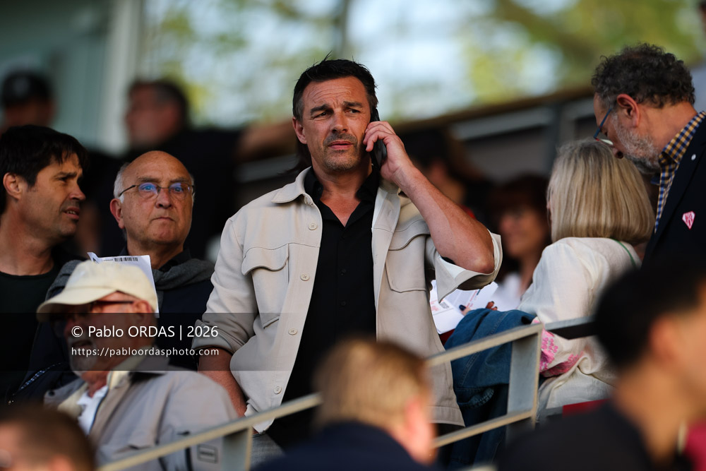 Nicolas Brusque, lors du match de Pro D2 entre le Biarritz olympique et Nevers, le 10 avril 2026 au stade Aguiléra de Biarritz, France (Photo Pablo ORDAS)