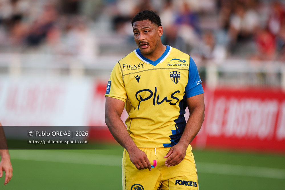 Charlie Francoz, lors du match de Pro D2 entre le Biarritz olympique et Nevers, le 10 avril 2026 au stade Aguiléra de Biarritz, France (Photo Pablo ORDAS)