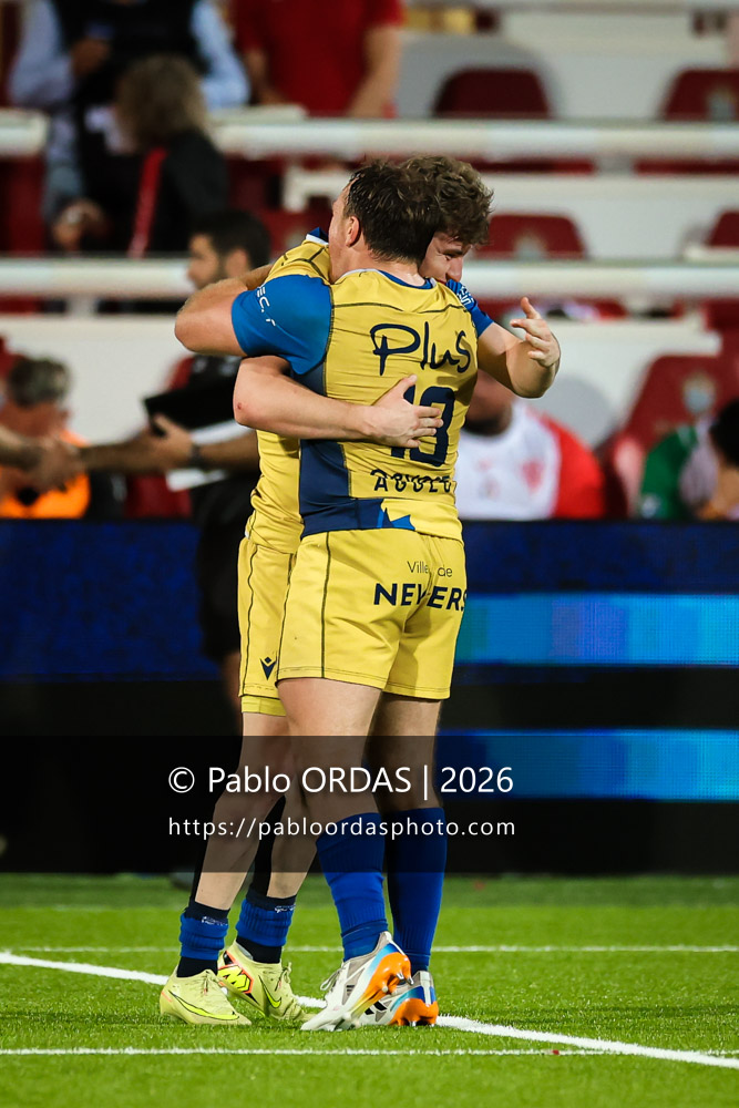 Liam Turner, lors du match de Pro D2 entre le Biarritz olympique et Nevers, le 10 avril 2026 au stade Aguiléra de Biarritz, France (Photo Pablo ORDAS)