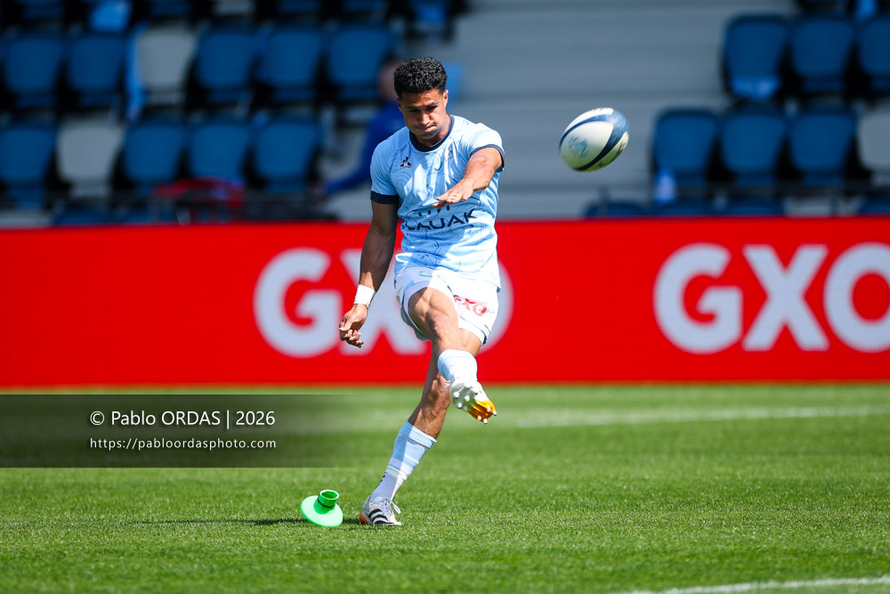 Tom Spring, lors du match de Top 14 entre l'Aviron bayonnais et la Section paloise, le 18 avril 2026 au stade Jean Dauger de Bayonne, France (Photo Pablo ORDAS)