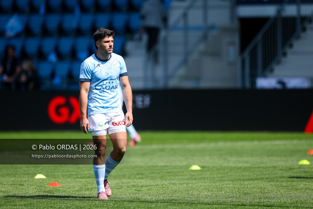 Yohan Orabé, lors du match de Top 14 entre l'Aviron bayonnais et la Section paloise, le 18 avril 2026 au stade Jean Dauger de Bayonne, France (Photo Pablo ORDAS)