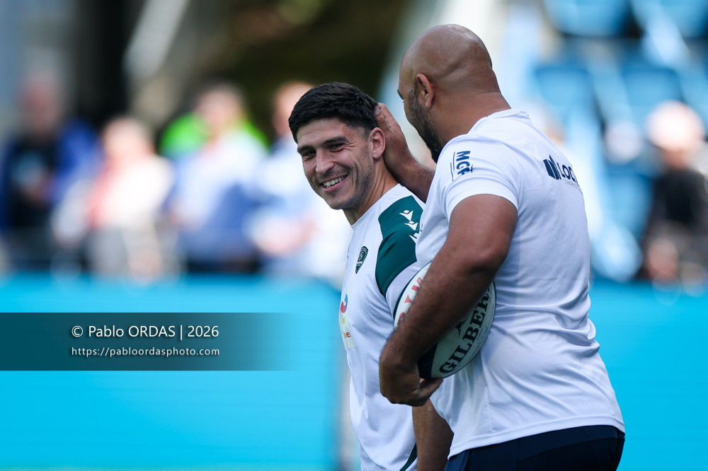 Thibault Daubagna, lors du match de Top 14 entre l'Aviron bayonnais et la Section paloise, le 18 avril 2026 au stade Jean Dauger de Bayonne, France (Photo Pablo ORDAS)